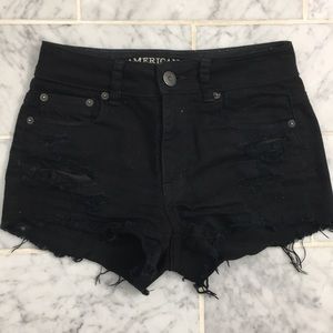 American Eagle Outfitters Black Jean Shorts